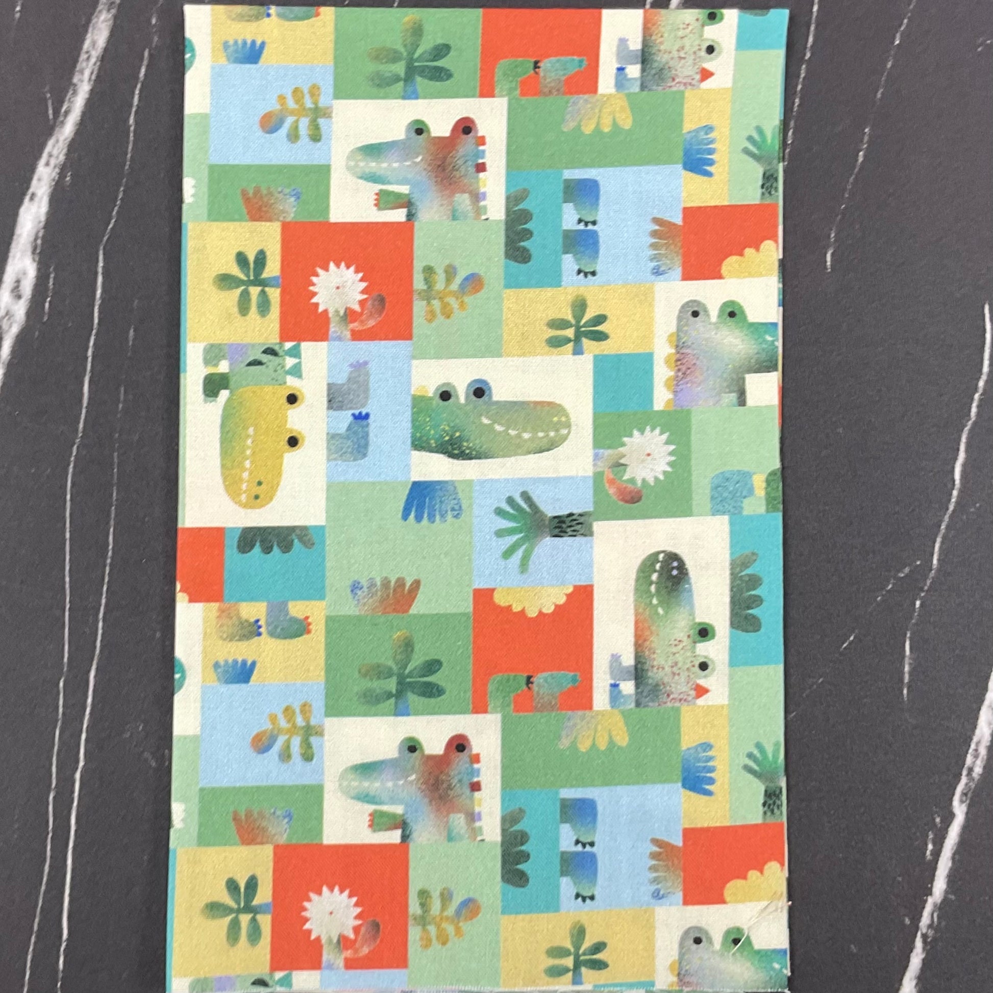 See Ya Later Alligator by Michael Miller Fabrics : Gator Patch Multi DCX12554-MULT-D