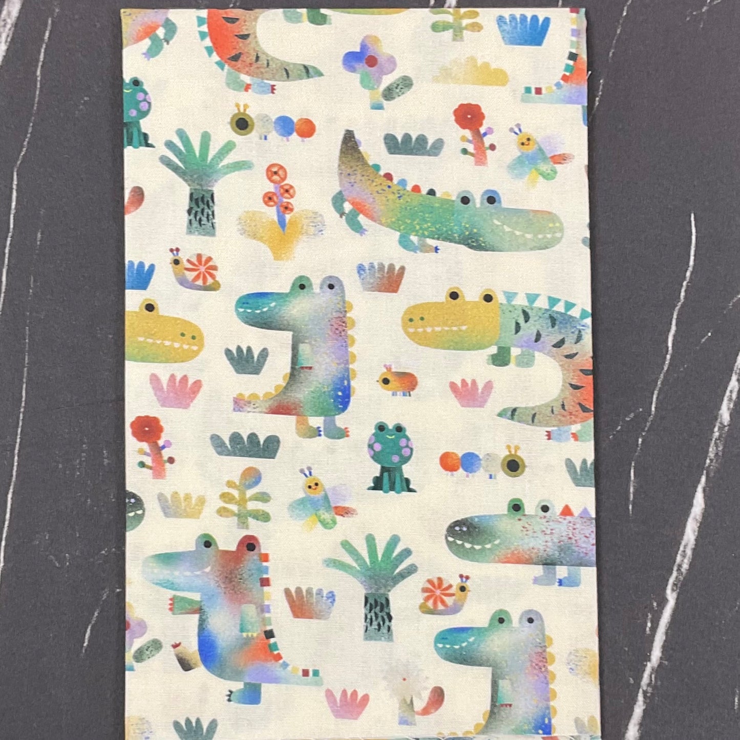 See Ya Later Alligator by Michael Miller Fabrics : Gators and Friends Butter DCX12550-BUTT-D