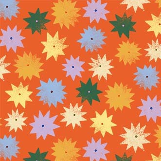 See Ya Later Alligator by Michael Miller Fabrics : Pointed Dots Orange DCX12553-ORAN-D