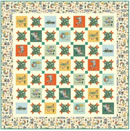See Ya Later Alligator by Swirly Girl Design : Baby Gators Quilt Kit