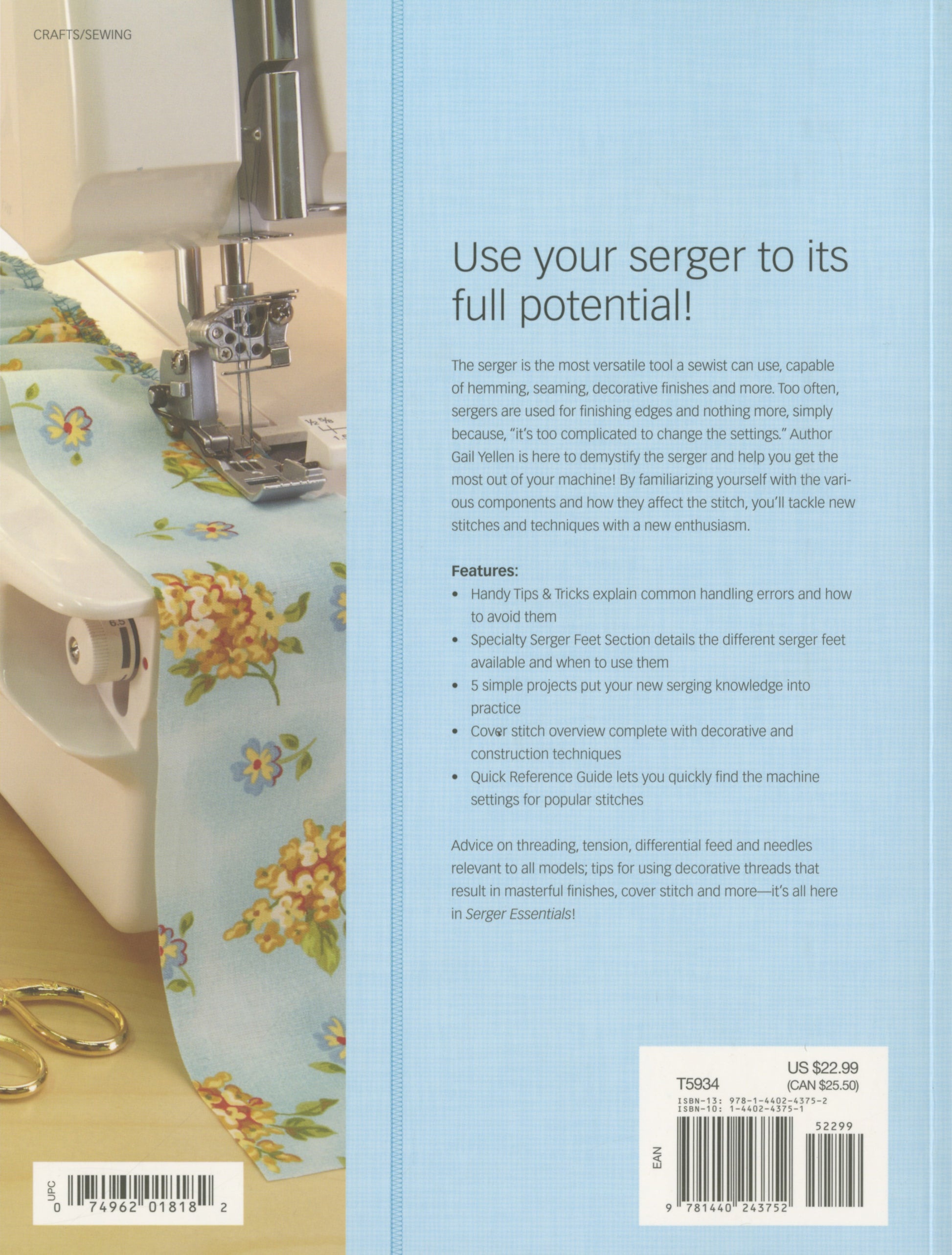 Serger Essentials by Gail Patrice Yellen - # T5934