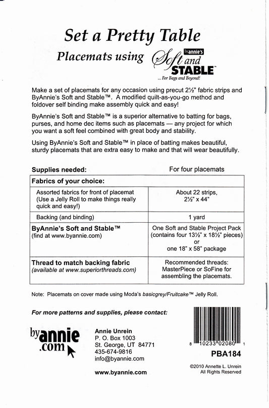 Set a Pretty Table # PBA184 - Special Order