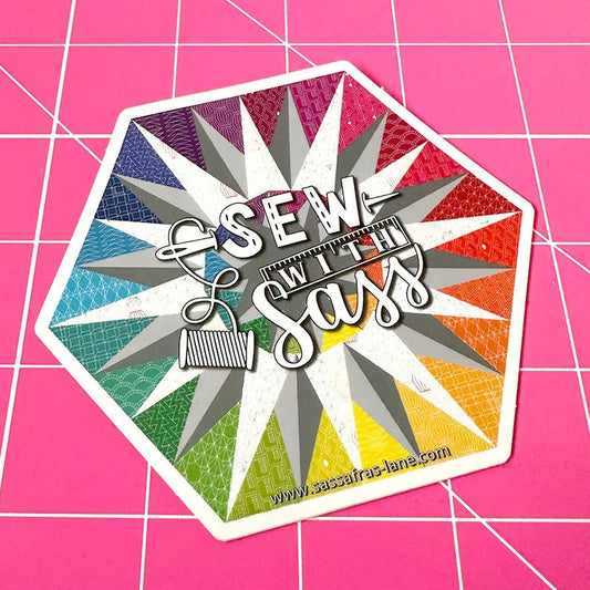 Sew With Sass Sticker by Sassafras Lane