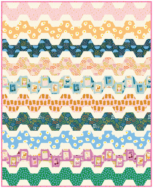 Egg and Friends by Kimberly Kight : Beach Waves Quilt Kit (Estimated Arrival December 2025