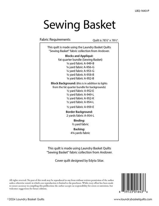 Sewing Basket # LBQ-1643-P - Special Order