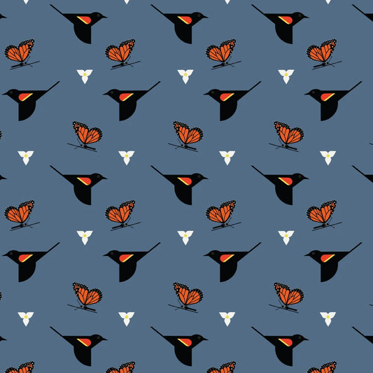 Shaker Lakes by Charley Harper : Bird and Butterfly CH-491