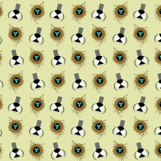 Shaker Lakes by Charley Harper : Chickadee and Nest CH-484