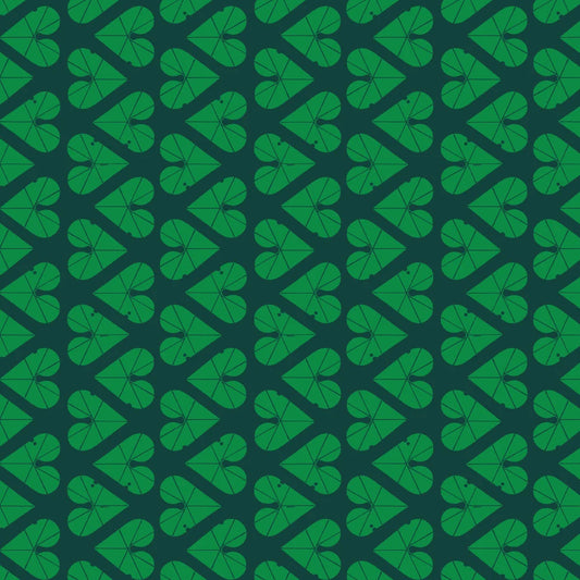 Shaker Lakes by Charley Harper : Heart Leaves Green CH-482
