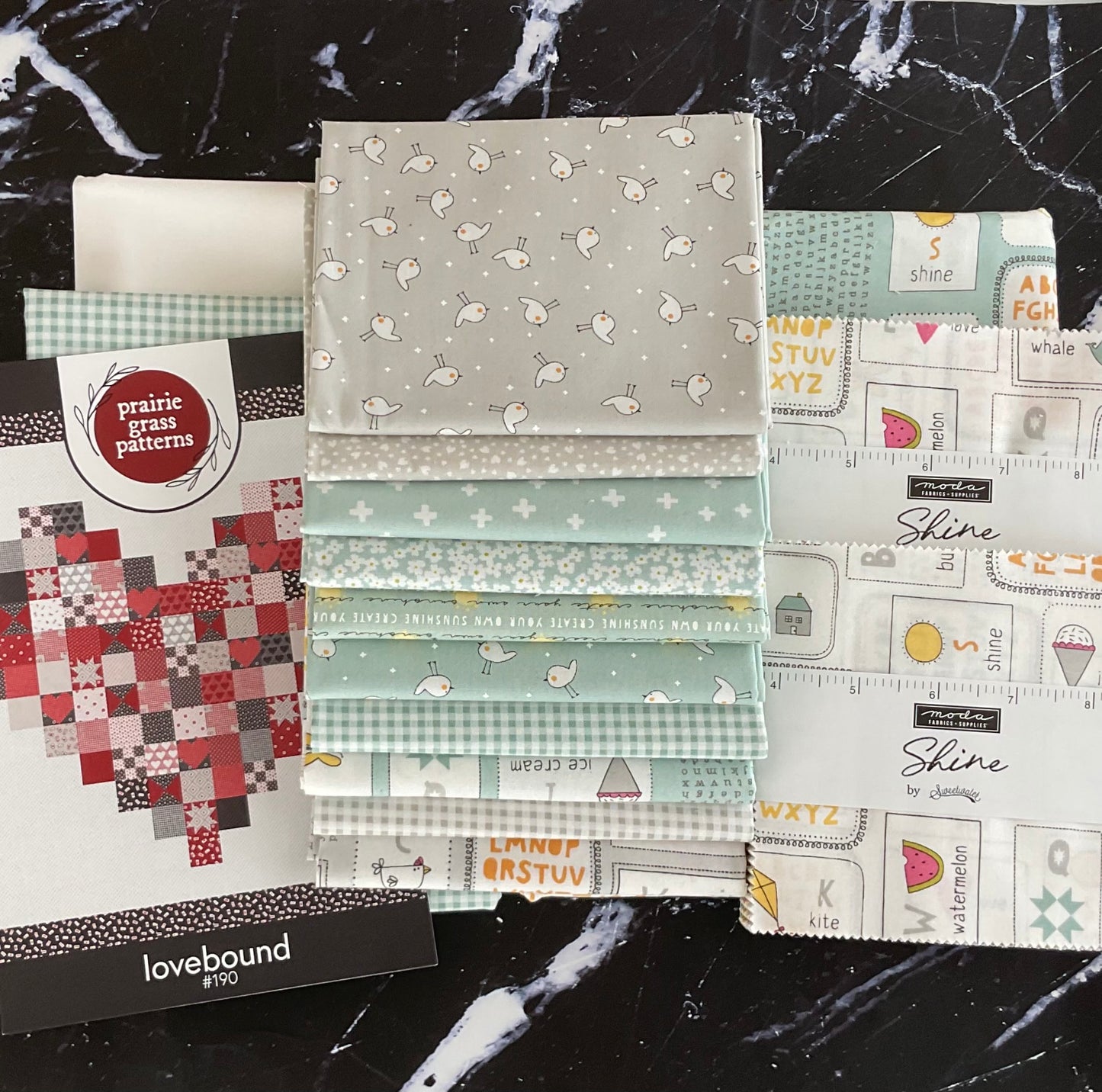 Shine by Sweetwater : Lovebound Quilt Kit 2 Color Ways