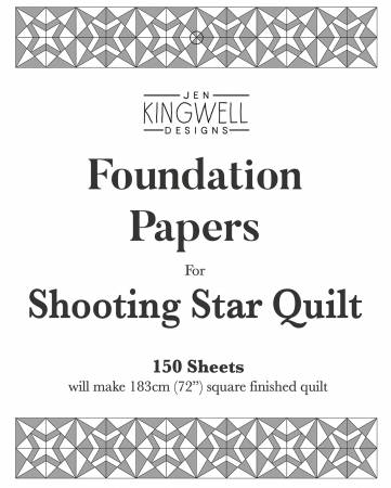 Shooting Star Quilt Foundation Papers by Jen Kingwell Designs - Special Order