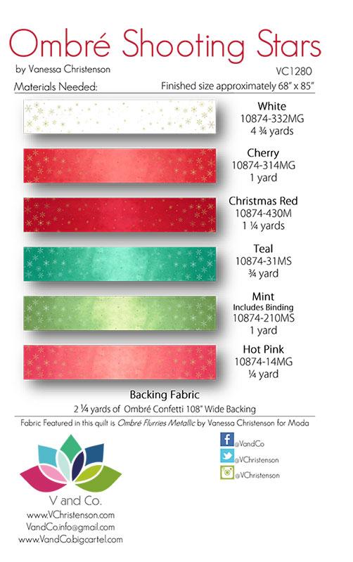 Shooting Stars Quilt Pattern VC 1280 - Special Order