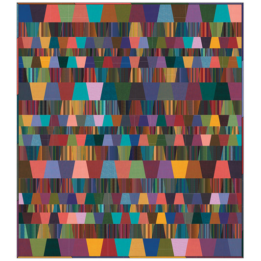 Shot Cotton by Kaffe Fassett : Tumbler Quilt - Free PDF Pattern