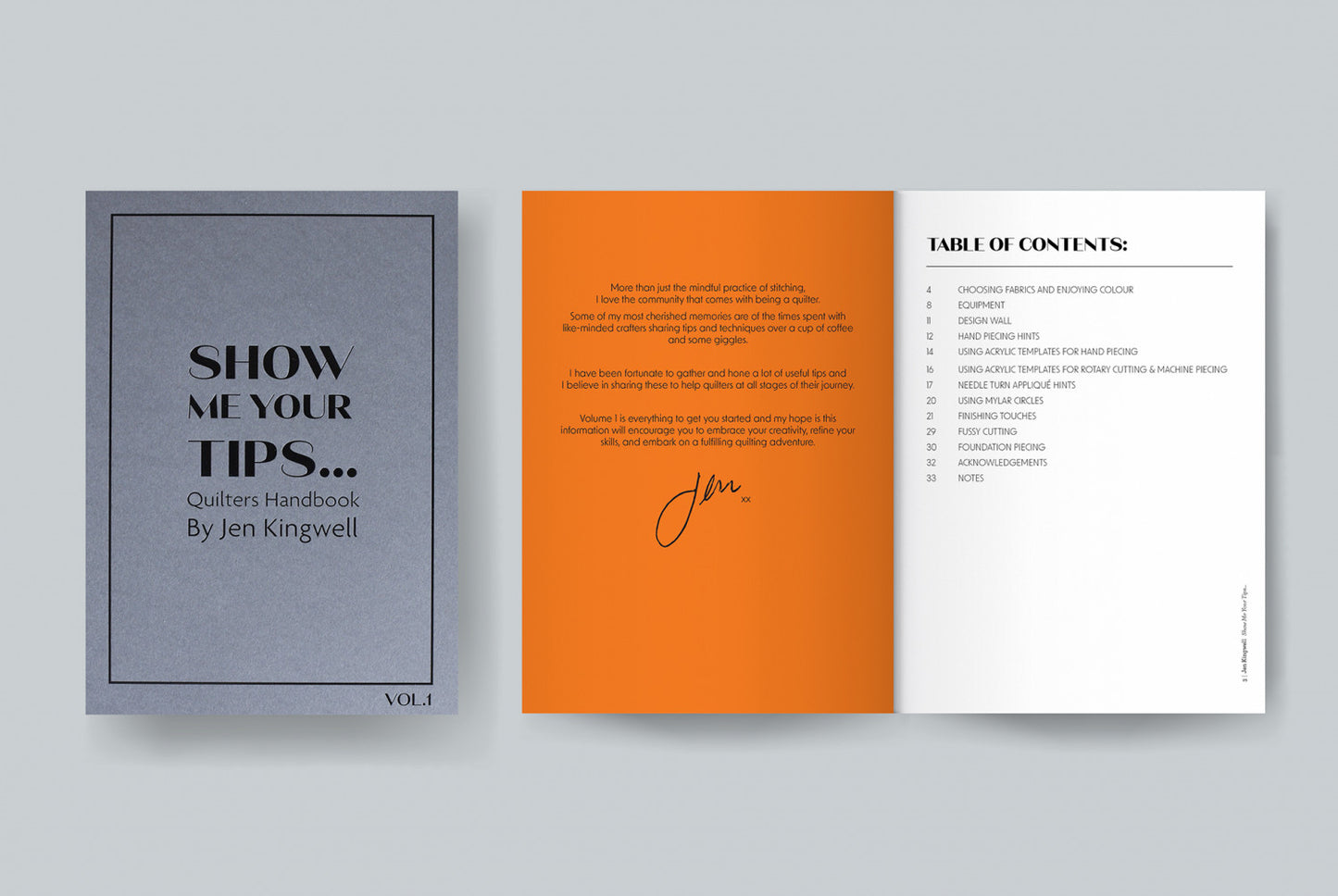 Show Me Your Tips…! by Jen Kingwell Designs - Special Order