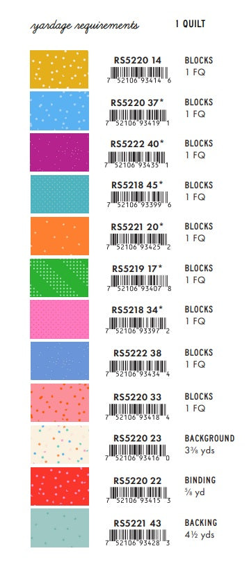 Sidekicks by Ruby Star Society Collaborative : Across The Stars Quilt Kit