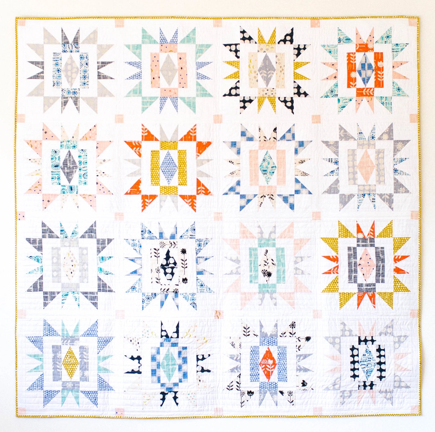 Sienna Burst Quilt Pattern by Then Came June