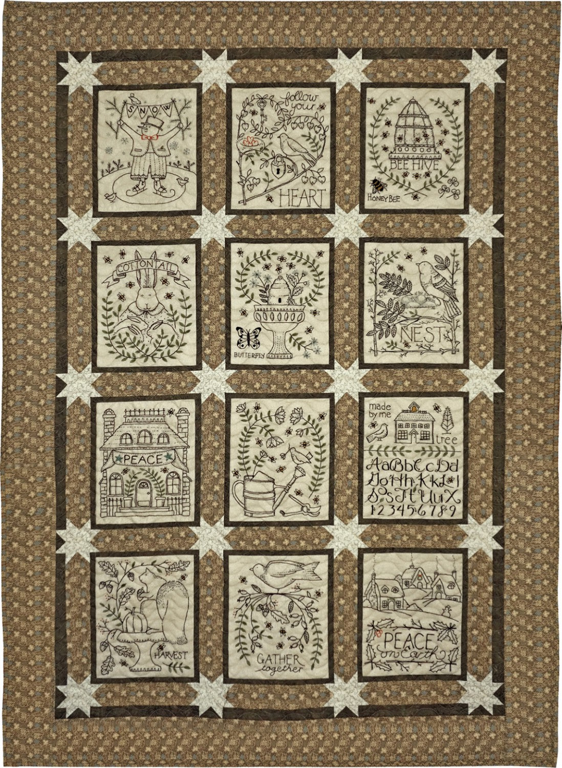 Silent Night Embroidery Pattern by Kathy Schmitz - December