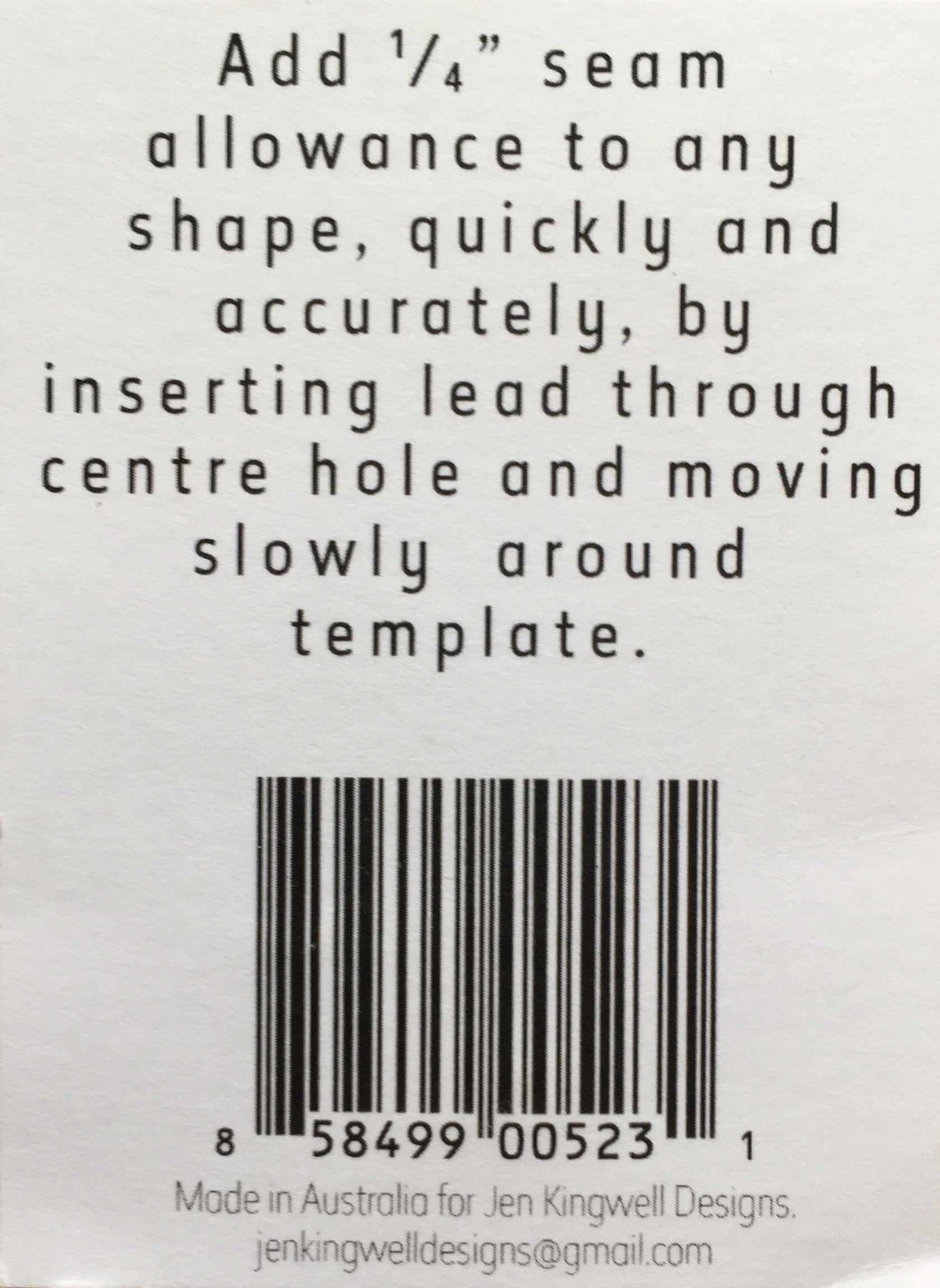 Simple Seam Wheel by Jen Kingwell Designs