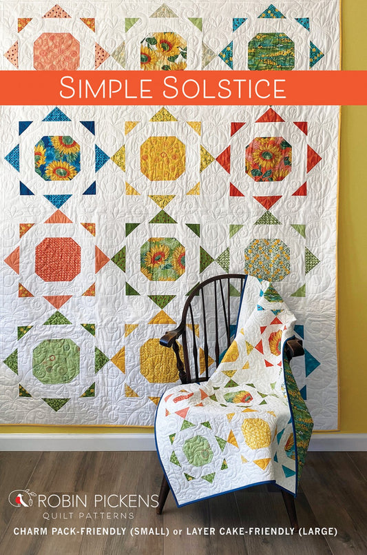 Simple Solstice Quilt Pattern by Robin Pickens