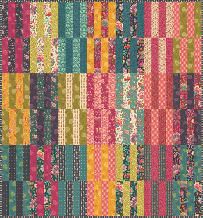 Sitara by Crystal Manning : Jelly Stripes Quilt Reference