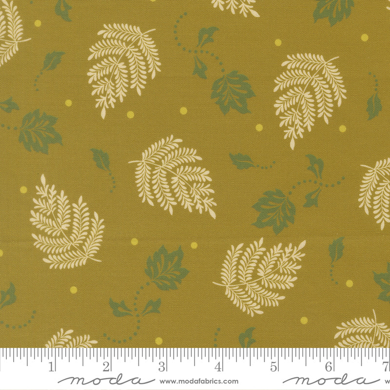 Sitara by Crystal Manning : Paisley Leaf Olive 11986 17