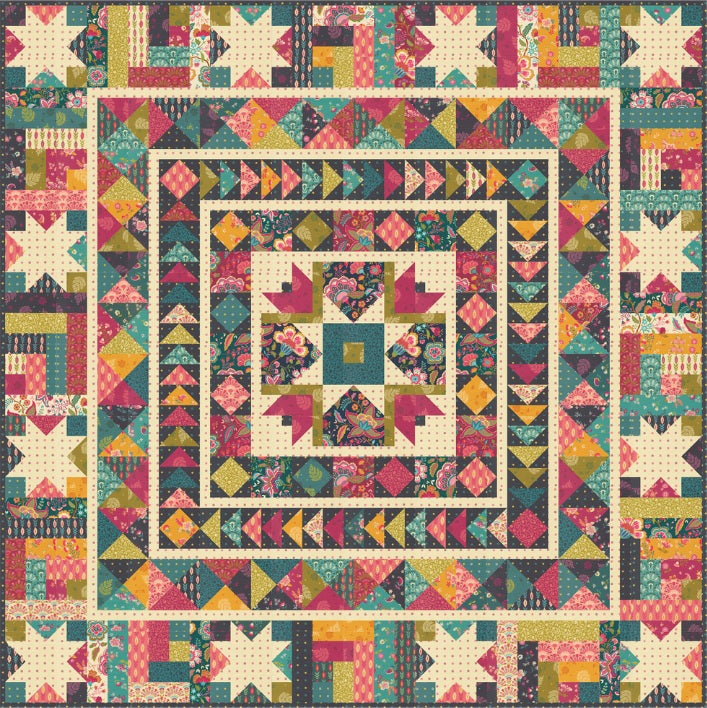 Sitara by Crystal Manning : Starwoven Medallion Quilt Reference
