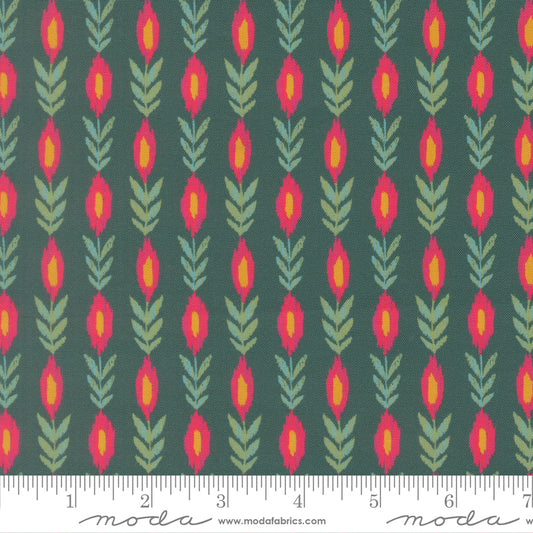 Sitara by Crystal Manning : Vines Dark Teal 11984 14