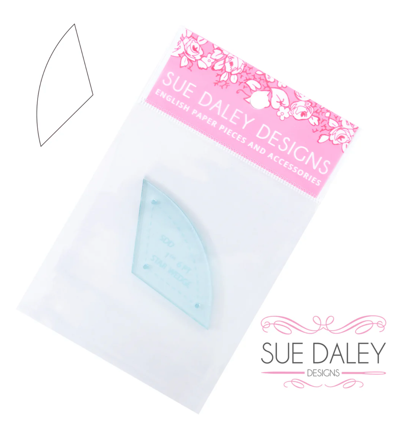 Six Pointed Star Wedge Papers & Acrylic Templates - Special Order - Multiple Sizes