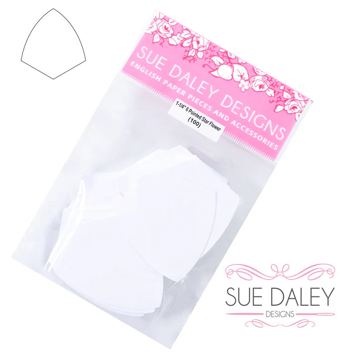 Six Pointed Star Wedge Papers & Acrylic Templates - Special Order - Multiple Sizes