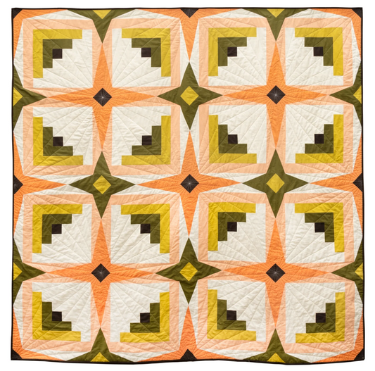 Sky Cabin Quilt Kit in AGF Pure Solids - Multiple Color Options