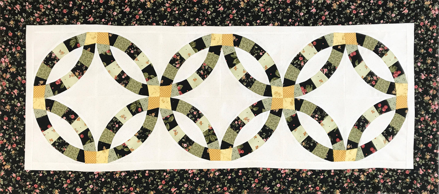 Slit N Sew Double Wedding Ring Template Set # QP031360 - Special Order