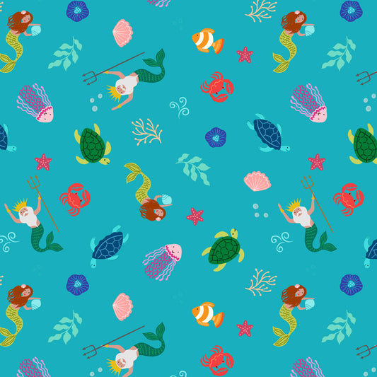 Small Things…Fairytales by Lewis & Irene : Mermaid Turquoise SM116