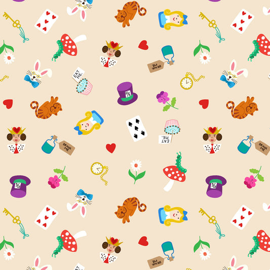 Small Things…Fairytales by Lewis & Irene : Wonderland Dark Cream SM121