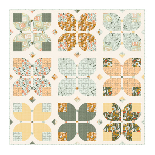 Snail Mail by Meenal Patel : Garden Dreams Quilt Kit