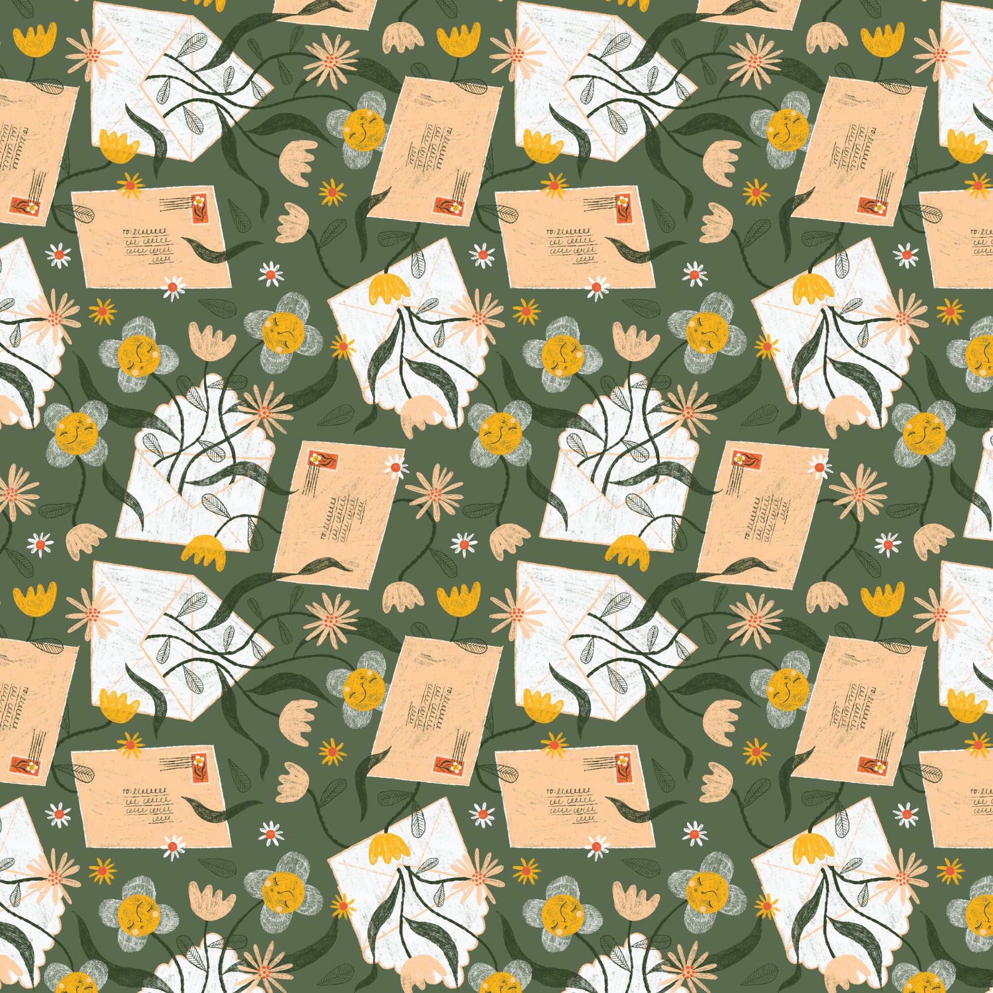 Snail Mail by Meenal Patel : Love Letters Green 228648