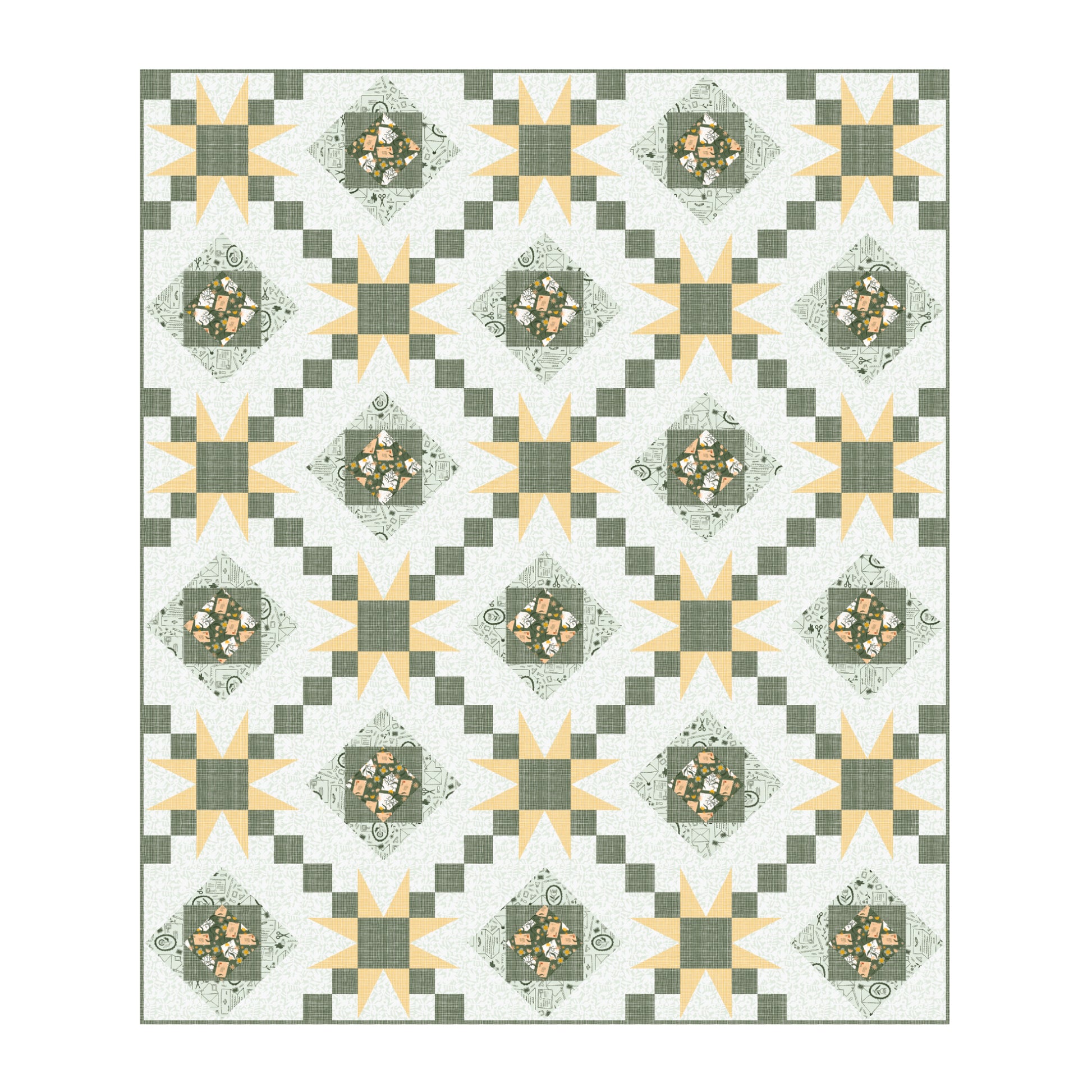 Snail Mail by Meenal Patel : Resolutions Quilt Kit (Estimated Arrival November 2025)