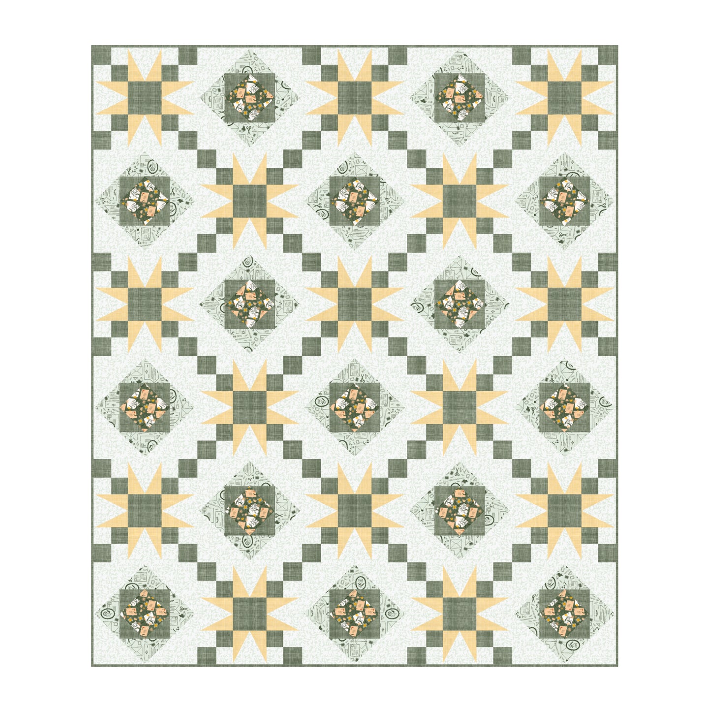 Snail Mail by Meenal Patel : Resolutions Quilt Kit