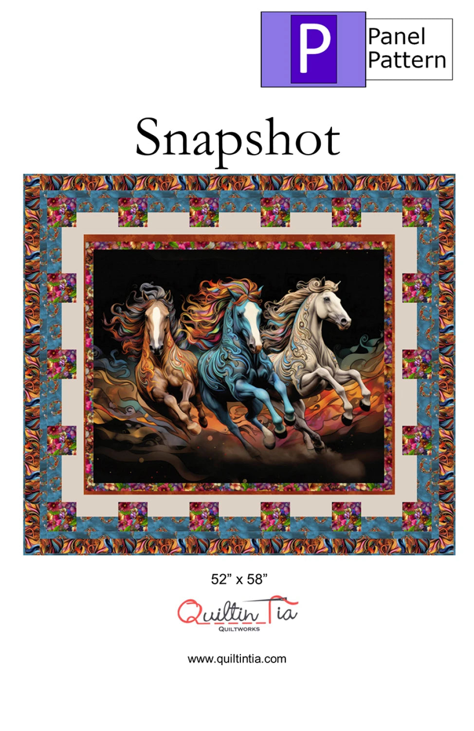 Snapshot Panel Quilt Pattern by Quiltin' Tia