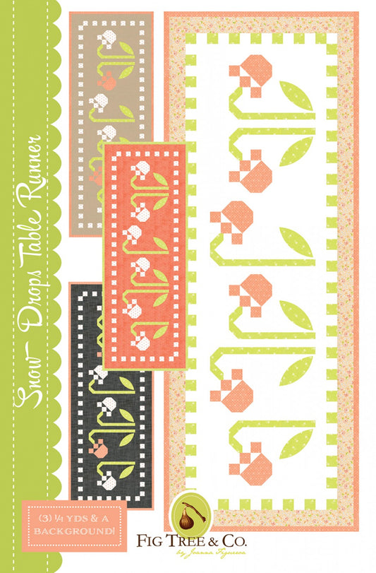 Snow Drop Table Runner Pattern by Fig Tree & Co.