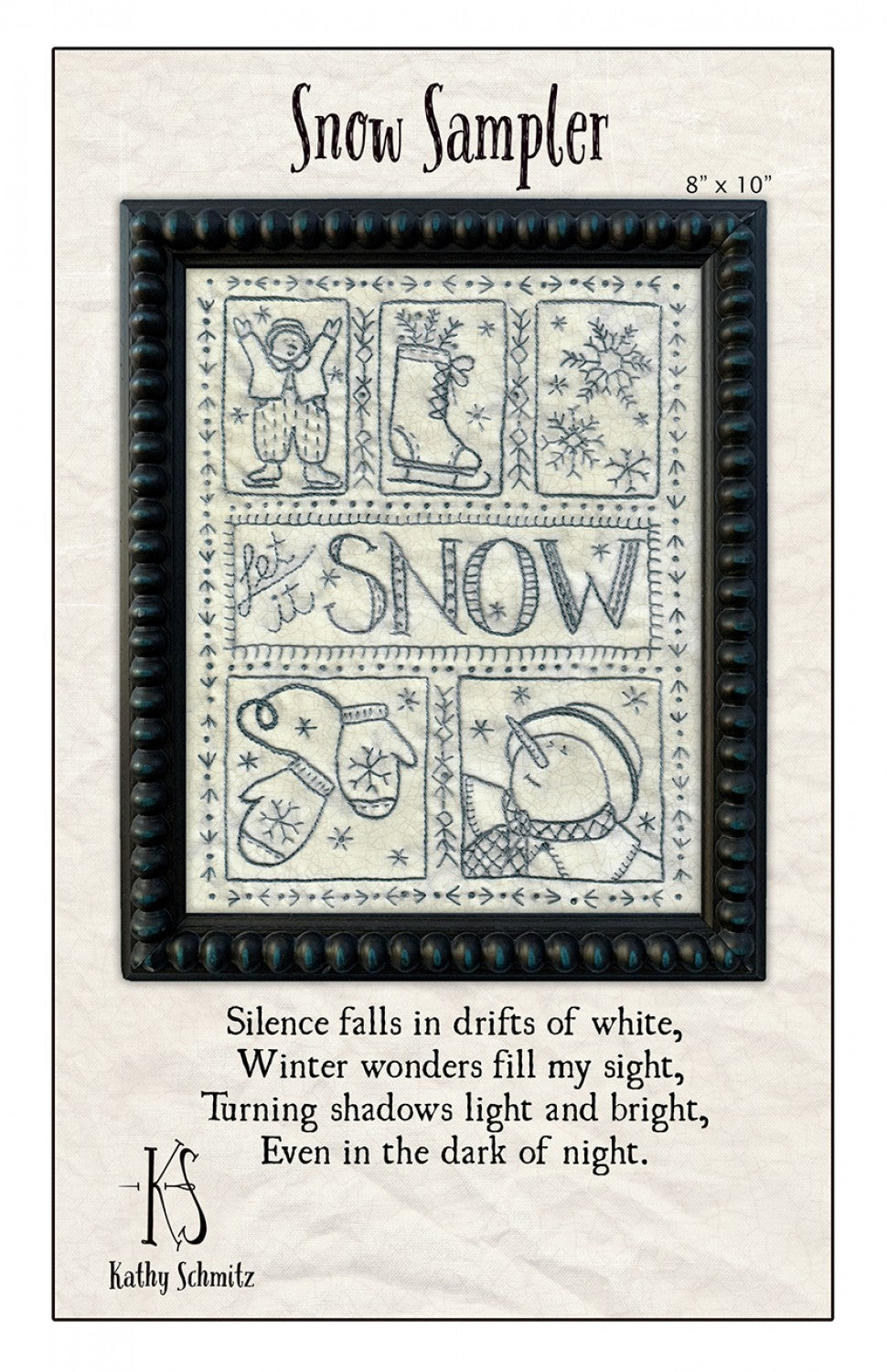 Snow Sampler Embroidery Pattern by Kathy Schmitz