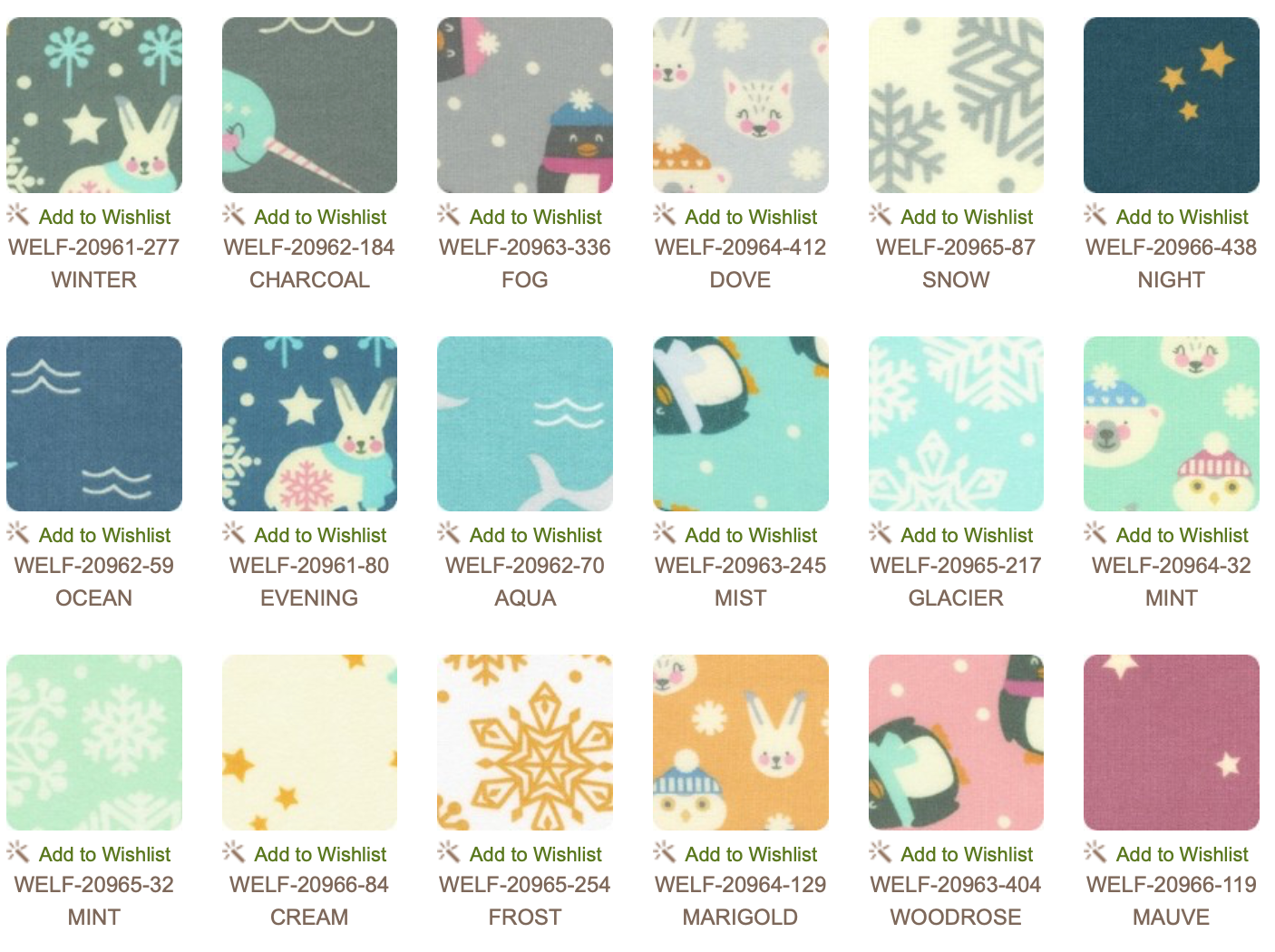 Snow Snuggles Flannel by Vanessa Lillrose and Linda Fitch : Layer Cake