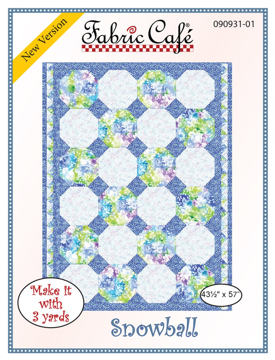 Snowball Quilt Pattern by Fabric Cafe