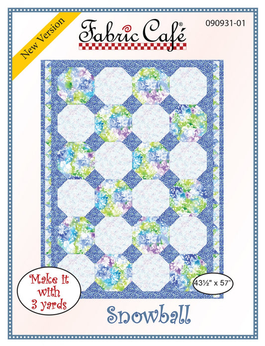Snowball Quilt Pattern by Fabric Cafe
