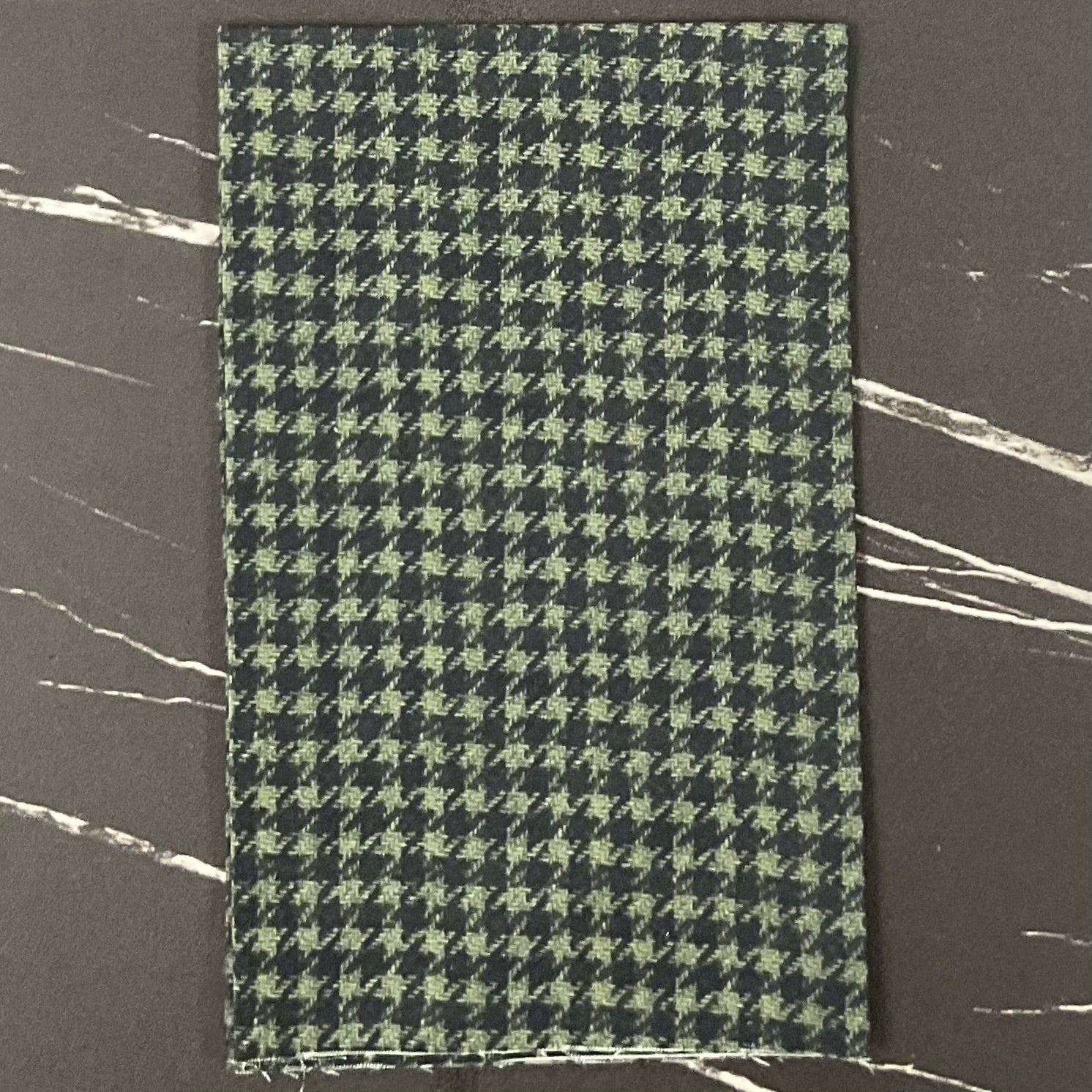 Snowy Days & Frosty Nights by Kathi Campbell : Houndstooth Green/Black 8461-60