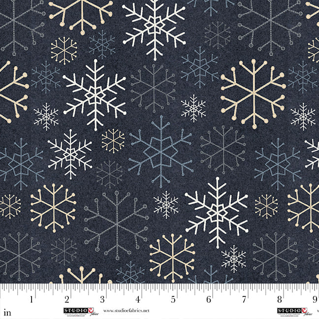 Snowy Days & Frosty Nights by Kathi Campbell : Snowflake Stitches Graphite 8470-97