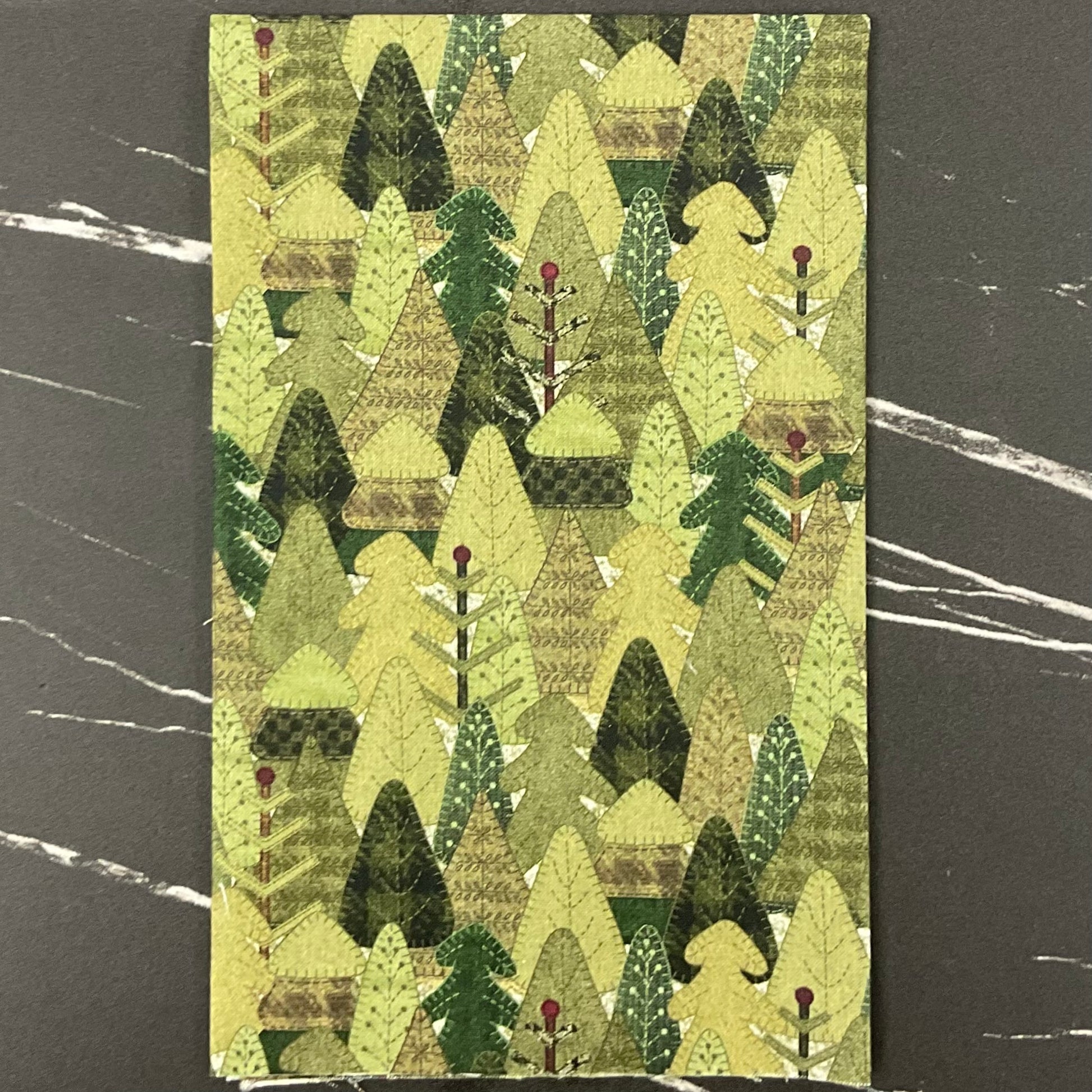 Snowy Days & Frosty Nights by Kathi Campbell : Woolen Forest Moss 8465-62