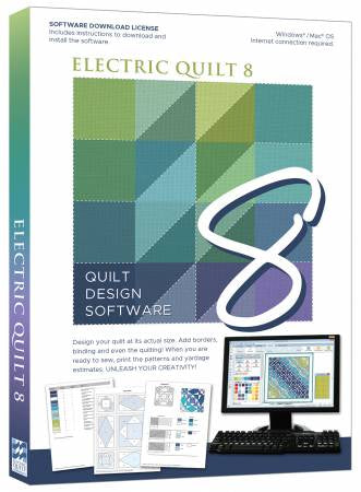 Software Electric Quilt 8 Quilt Design EQ8 # A-0008EQ - Special Order