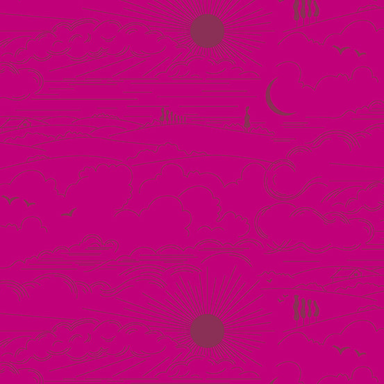 Soliloquy by Alison Glass : Dwell Pomegranate A-1219-P