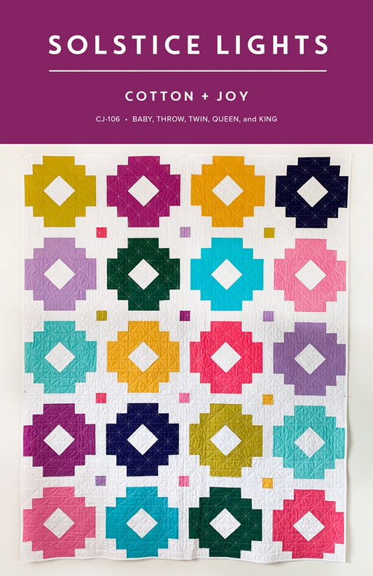 Solstice Lights Quilt Pattern by Cotton and Joy