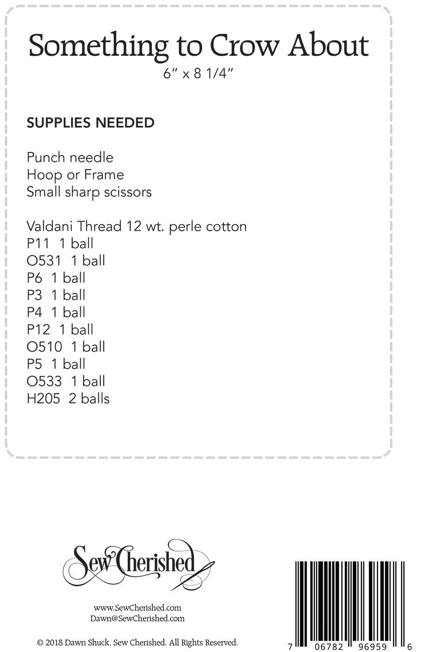 Something To Crow About # SCH151 - Special Order