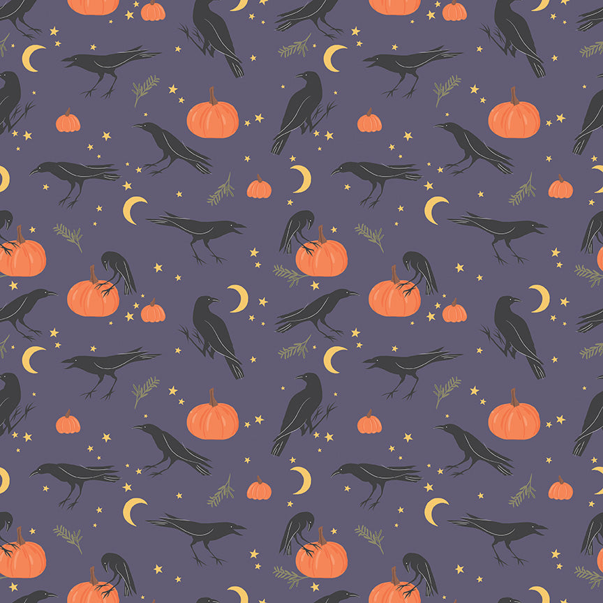 Sophisticated Halloween by My Minds Eye - Vintage Crows Heather